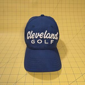 Cleveland Golf Navy Blue Adjustable Baseball Hat Cap Embroidered Logo Polyester